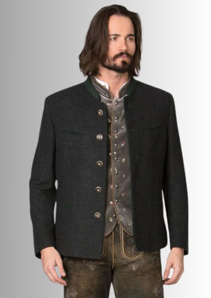 Une veste en laine pour homme, parfaite pour un look chic et raffiné.