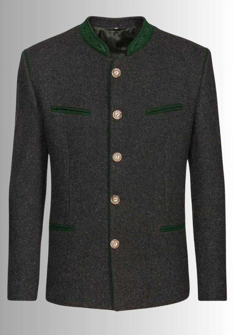 Alliez chaleur et style avec cette veste en laine élégante pour homme.